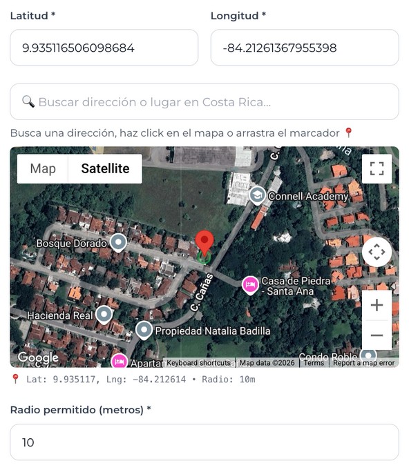 Control de Asistencia GPS