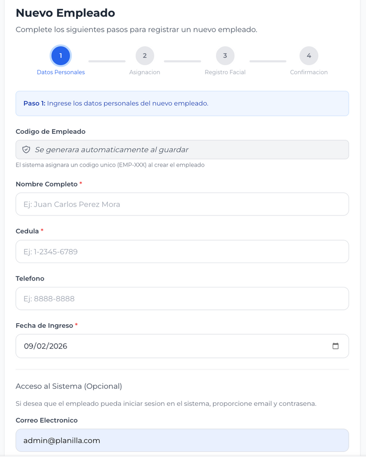 Alta de Nuevo Empleado